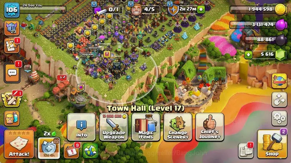 Clash of Clans Accounts Global |TH 17-BH 7|LVL 106|AQ 32 ,MP 7 ,GW 17 ,RC  image 2