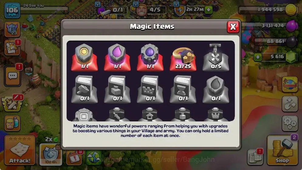 Clash of Clans Accounts Global |TH 17-BH 7|LVL 106|AQ 32 ,MP 7 ,GW 17 ,RC  image 4