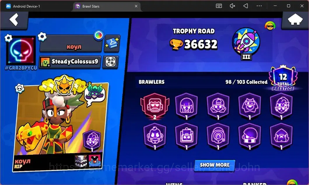 Brawl Stars Accounts Global|36632 Thropy|98 Brawler|19 Max Hypercharge| image 2