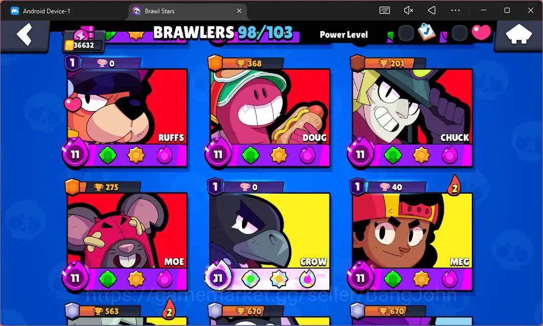 Brawl Stars Accounts Global|36632 Thropy|98 Brawler|19 Max Hypercharge| image 7