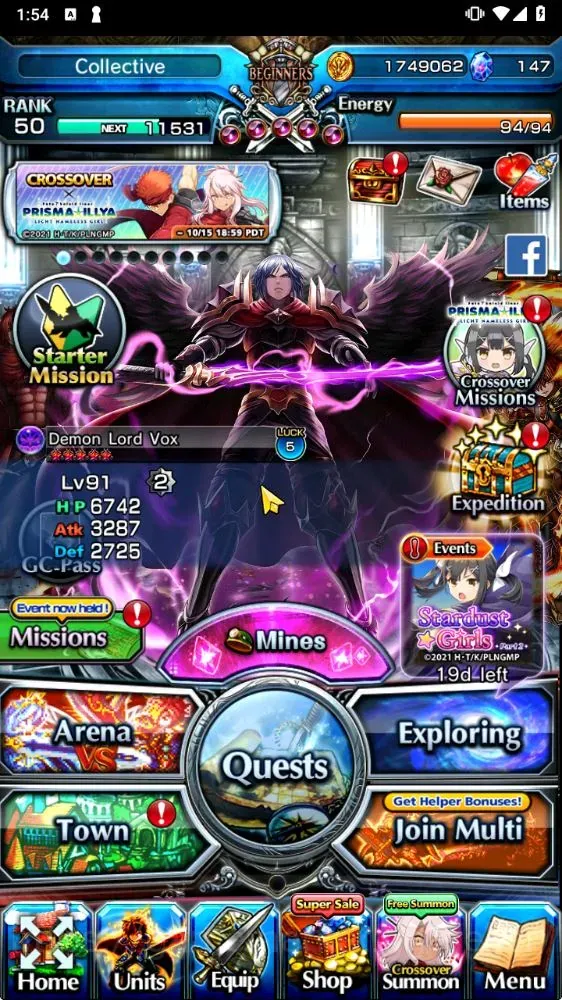 Grand Summoners Accounts Others Global | Rank 50 | 2 Ascend: Buccaner Captain Azel ,Demon Lord Vox | Detail Check SS GS365B 1