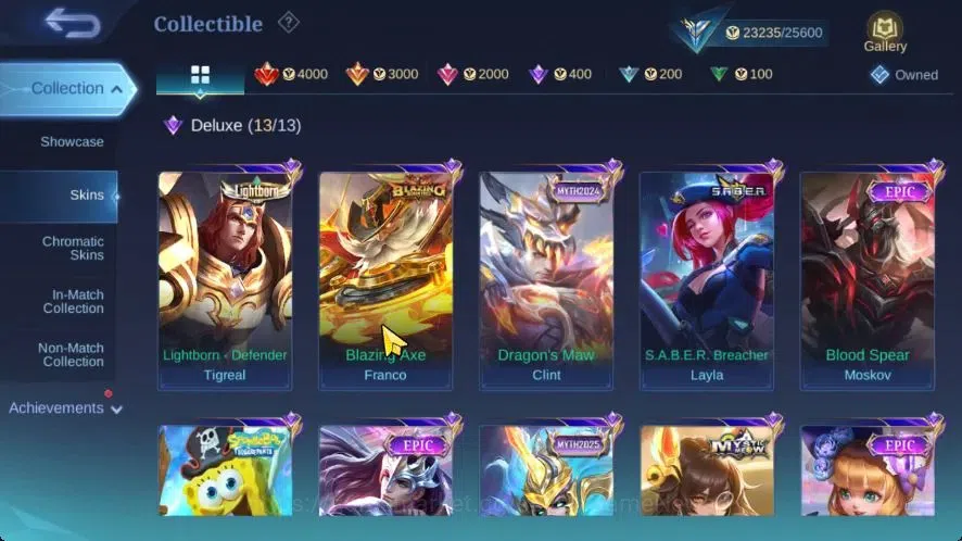 Mobile Legends: Bang Bang Accounts Hero 88|Skin 121|Highest Glory 71|Tigreal Lightbor image 5