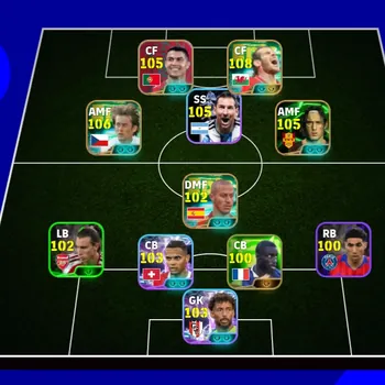 eFootball Accounts Legends & Iconic Players 5 MANAGER BOOSTER | COLECTIVE 3212+,NEW GARETH BALE x THOMAS RICKY x TOTTI x