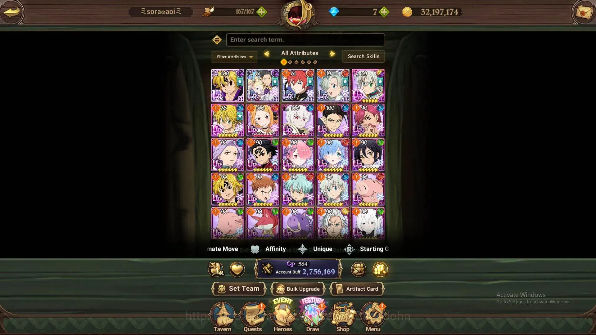 The Seven Deadly Sins: Grand Cross Accounts Global | 2.69M CC |4 LR|UR 3|LR Nemesis 2/6|UR KOT image 5