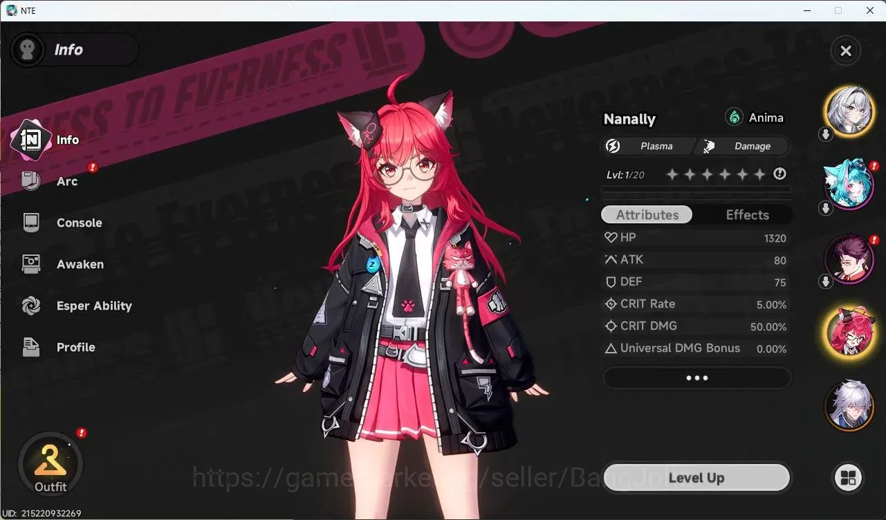 Neverness to Everness Accounts NA | Starter | Hunter Lv 3 | 2 S-Clash (Nanally &  image 2