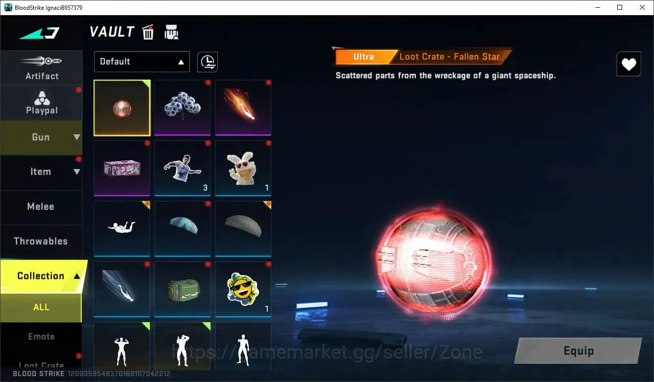 Blood Strike Accounts ASIA|1 ETERNAL: AUG Empyrean|4 Guns|1 ULTRA Loot C image 3