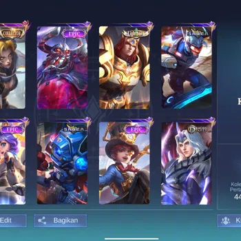 Mobile Legends: Bang Bang Accounts Rare Skin SKIN 141 - HERO 120 |AKUN ML MURAH DANA PELAJAR
