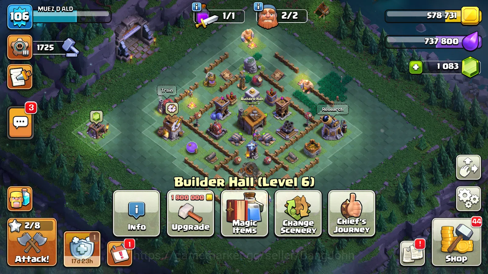 Clash of Clans Accounts TH 14-BH 6|LVL 106|HH7|BK 56,AQ 60,MP37,GW34,RC8 C image 3