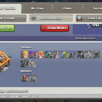 Clash of Clans High-End TH 14-BH 6|LVL 106|HH7|BK 56,AQ 60,MP37,GW34,RC8 C image 1