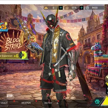 Blood Strike Accounts High-End ASIA|ETERNAL INP-9 - Golden Elegy Lv2|5 ULTRA(Origin-12,Vector,FAL,Galil,ETHAN)|Many