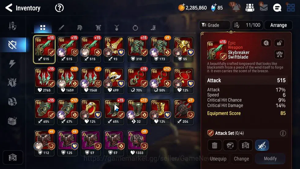 Epic Seven Accounts Starter GLOBAL Unverif|4 ML(AstroM Elena,SageBalSezn,Req Roana,Judge Kise)+Aram,Iseria,Etc|Poh+Bless 8