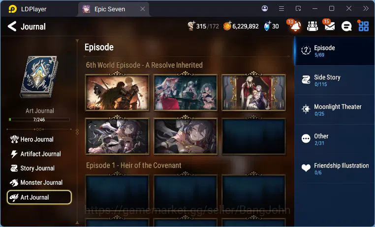 Epic Seven Accounts Global Unverif | 2 ML | Tieria | Judge Kise | Vic image 14