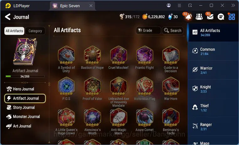 Epic Seven Accounts Global Unverif | 2 ML | Tieria | Judge Kise | Vic image 17