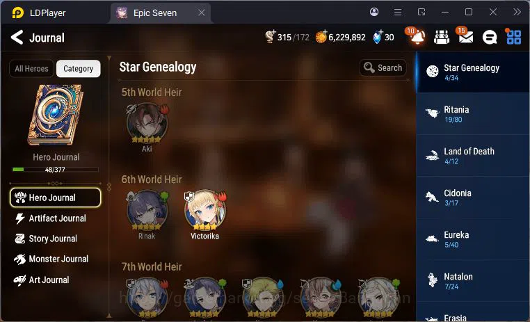 Epic Seven Accounts Global Unverif | 2 ML | Tieria | Judge Kise | Vic image 18