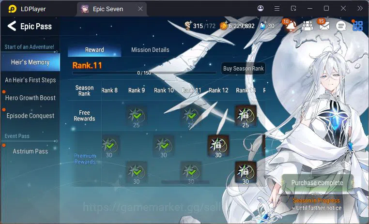 Epic Seven Accounts Global Unverif | 2 ML | Tieria | Judge Kise | Vic image 4