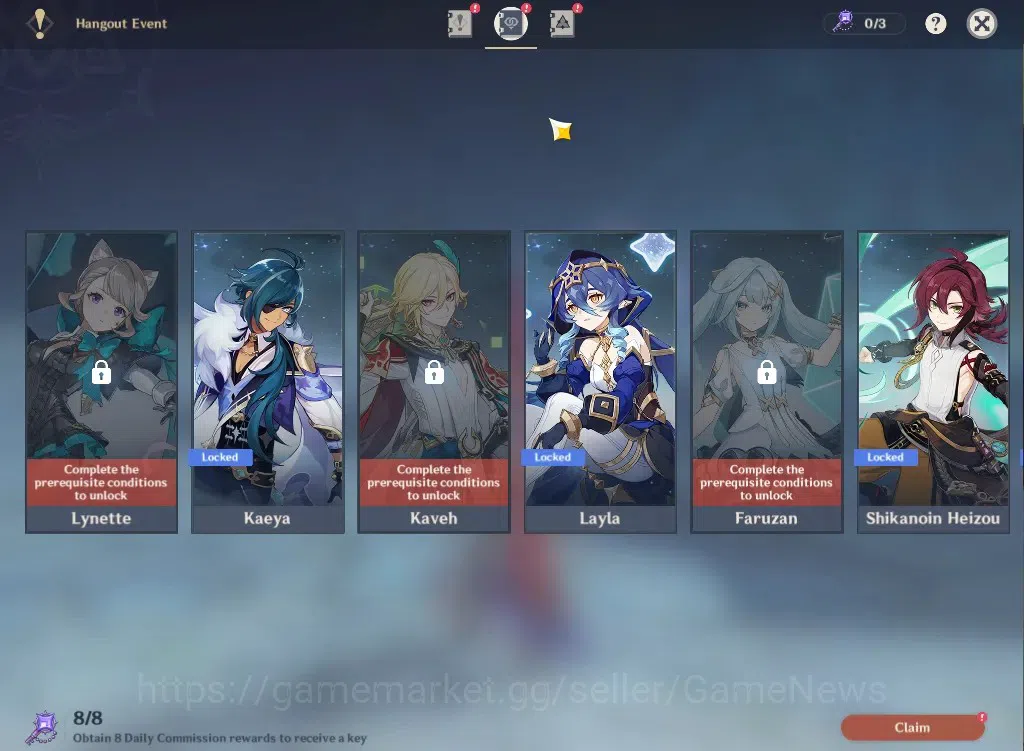 Genshin Impact Accounts ASIA|AR54|4Limited+1(*5Weapon)|Zibai,Chasca,Raiden image 16