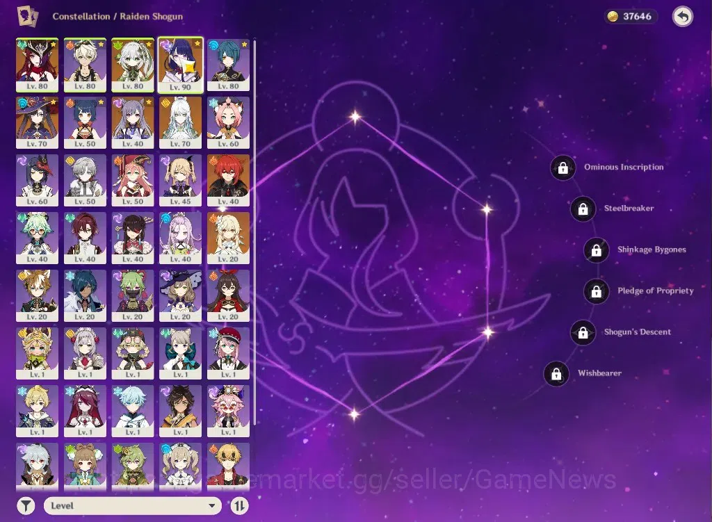 Genshin Impact Accounts ASIA|AR54|4Limited+1(*5Weapon)|Zibai,Chasca,Raiden image 4