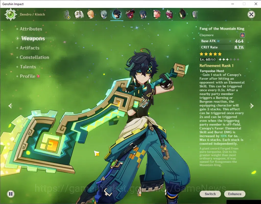 Genshin Impact Accounts ASIA|Free HSR+HI3|AR 57|11 Limited+ 6(*5 Weapon)|L image 3