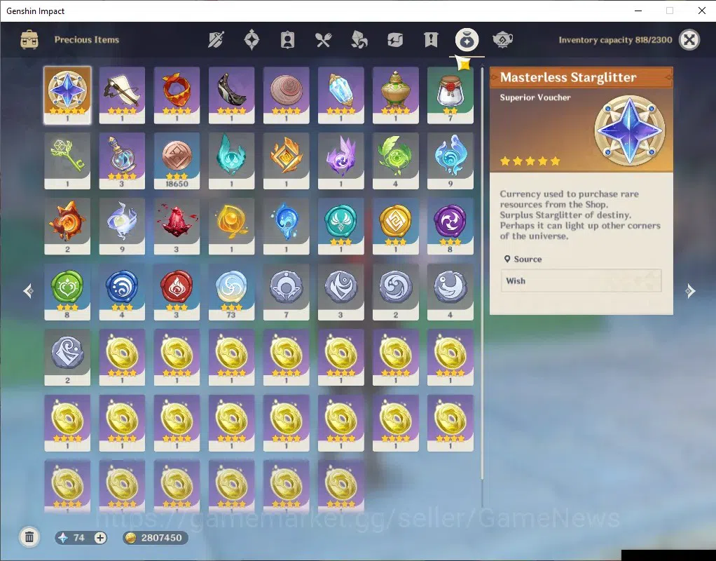 Genshin Impact Accounts ASIA|Free HSR+HI3|AR 57|11 Limited+ 6(*5 Weapon)|L image 9