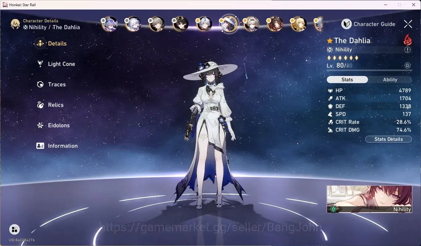 Honkai Star Rail Accounts ASIA | TL70|11 Lim L80|Silver Wolf LV.999,Dan Heng image 10