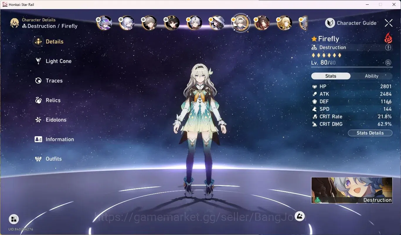 Honkai Star Rail Accounts ASIA | TL70|11 Lim L80|Silver Wolf LV.999,Dan Heng image 11