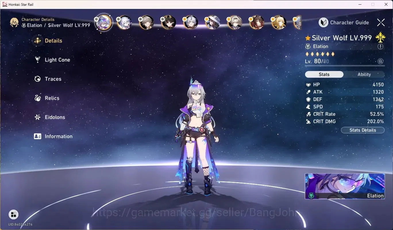 Honkai Star Rail Accounts ASIA | TL70|11 Lim L80|Silver Wolf LV.999,Dan Heng image 4