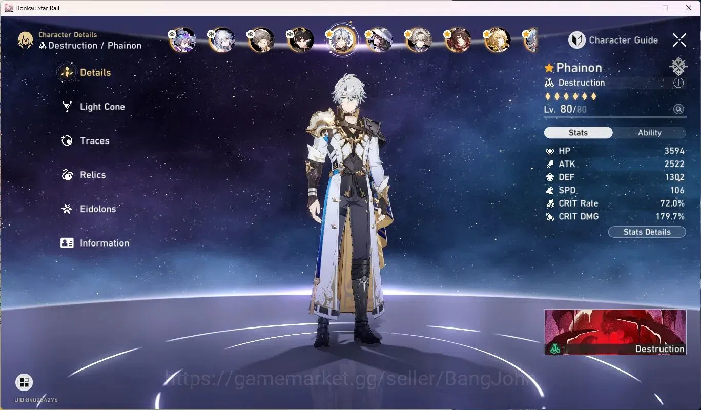 Honkai Star Rail Accounts ASIA | TL70|11 Lim L80|Silver Wolf LV.999,Dan Heng image 9