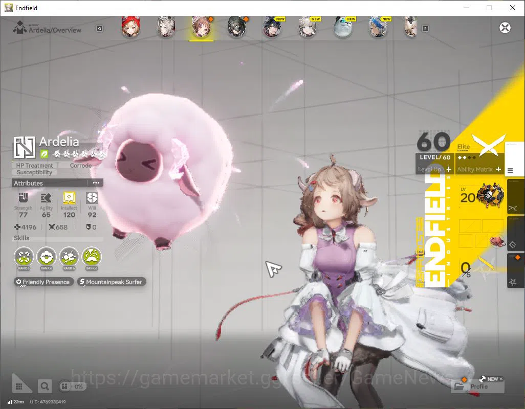 Arknights: Endfield Accounts ASIA|Lv47 |SSR 3(1Limit)+4(*6WP)|Rossi+sign,Ardelia,Pogranichnik|Ars 4