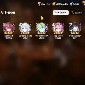Epic Seven Accounts High-End GLOBAL UnVerif|New Era|5 ML (Death D Ray,US Choux,LH Cermia,etc)+(Aube,AB