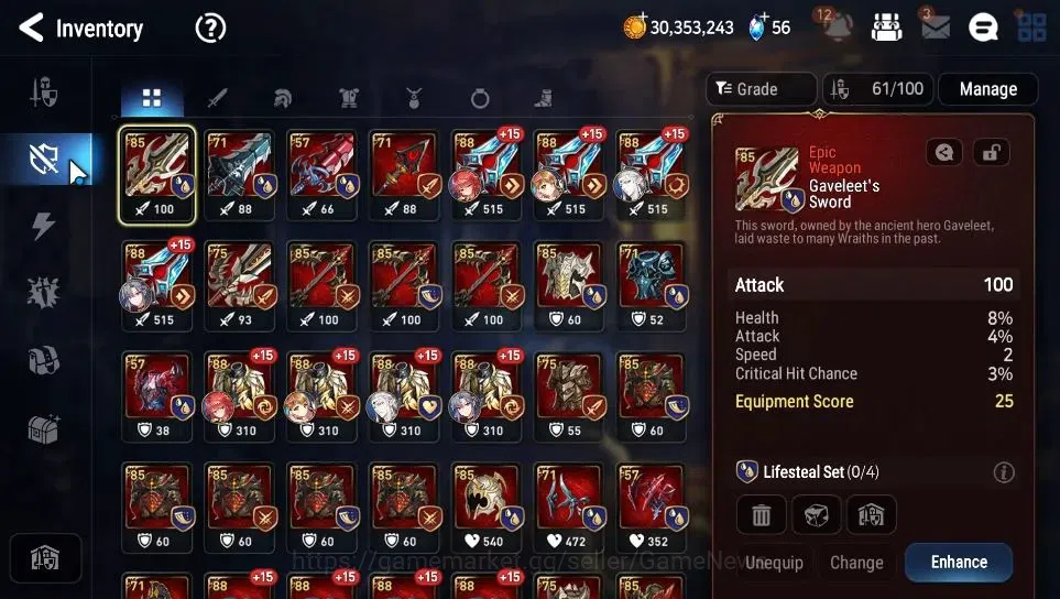 Epic Seven Accounts Limited Hero GLOBAL Unverif|New Era|6 ML(Salome,SS Vivian,DB Senya,SP Politis,SE Celine,Requiem 10