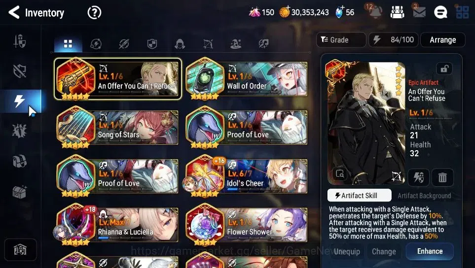 Epic Seven Accounts Limited Hero GLOBAL Unverif|New Era|6 ML(Salome,SS Vivian,DB Senya,SP Politis,SE Celine,Requiem 11