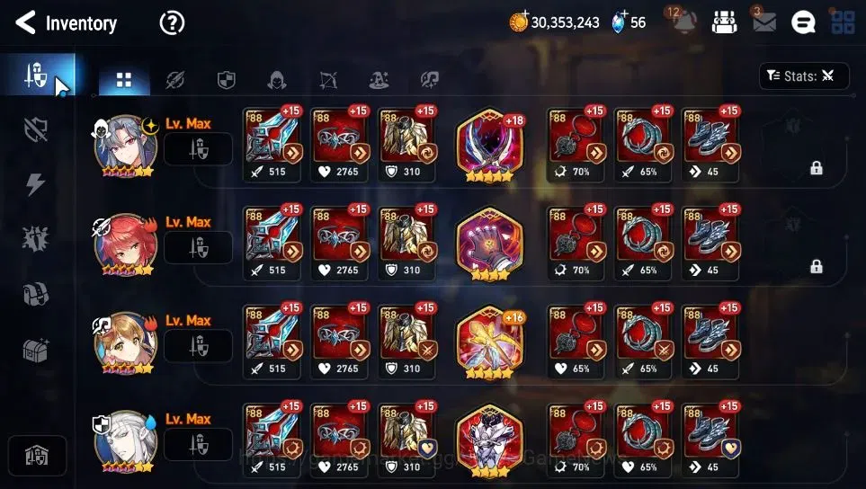 Epic Seven Accounts Limited Hero GLOBAL Unverif|New Era|6 ML(Salome,SS Vivian,DB Senya,SP Politis,SE Celine,Requiem 9