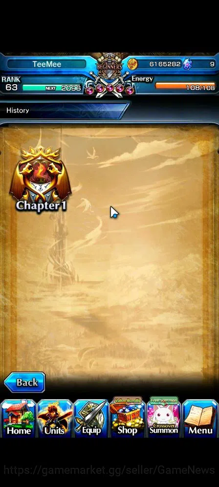 Grand Summoners Accounts End-Game Global|Rank 63|1 Sp.Art|17 Ascend|DL 16