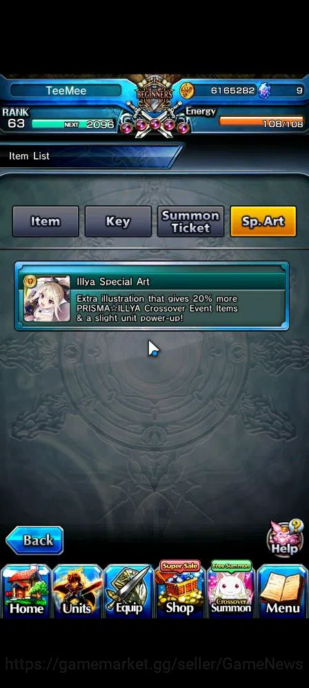 Grand Summoners Accounts End-Game Global|Rank 63|1 Sp.Art|17 Ascend|DL 3