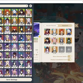Genshin Impact Accounts Others ASIA|AR 60|4 Pream team Meta|10 Limited+7 (*5Weapon)|(Mavuika