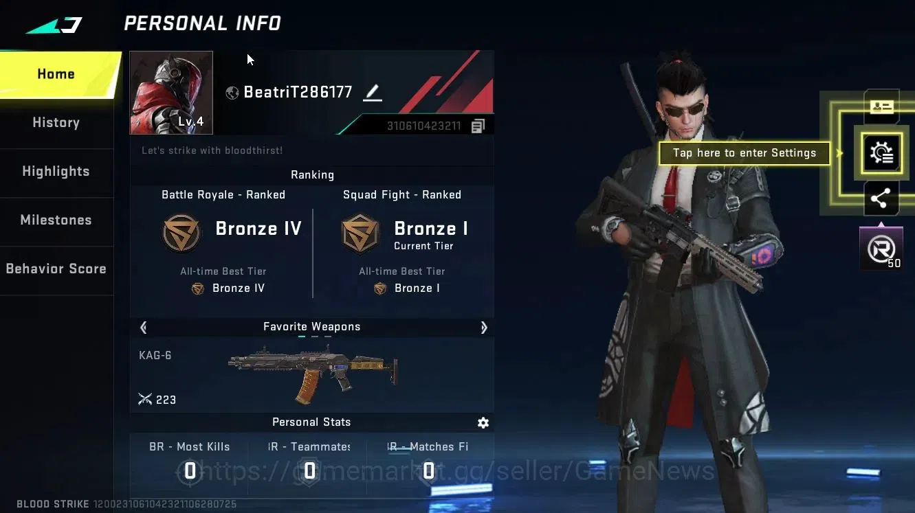 Blood Strike Accounts ASIA|ULTRA [Striker ZERO-Agent Zero,Aircraft Plume image 2