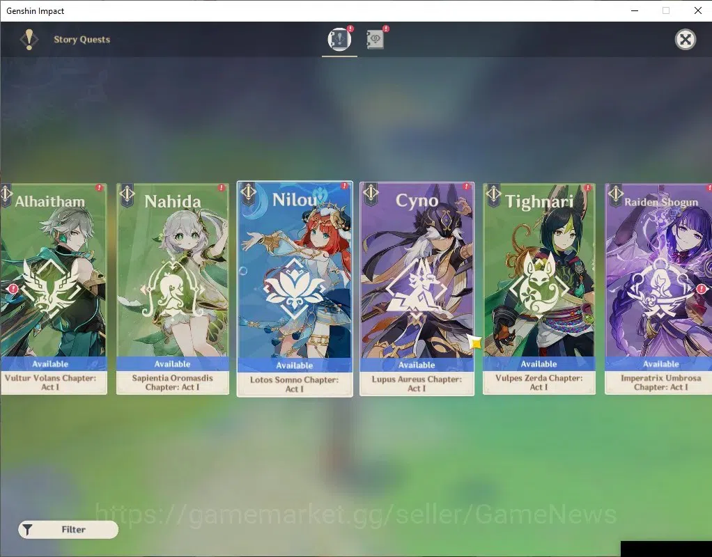Genshin Impact Accounts Mid Game ASIA |AR 54|BD Unset |5 Limited +3(*5Wep 16