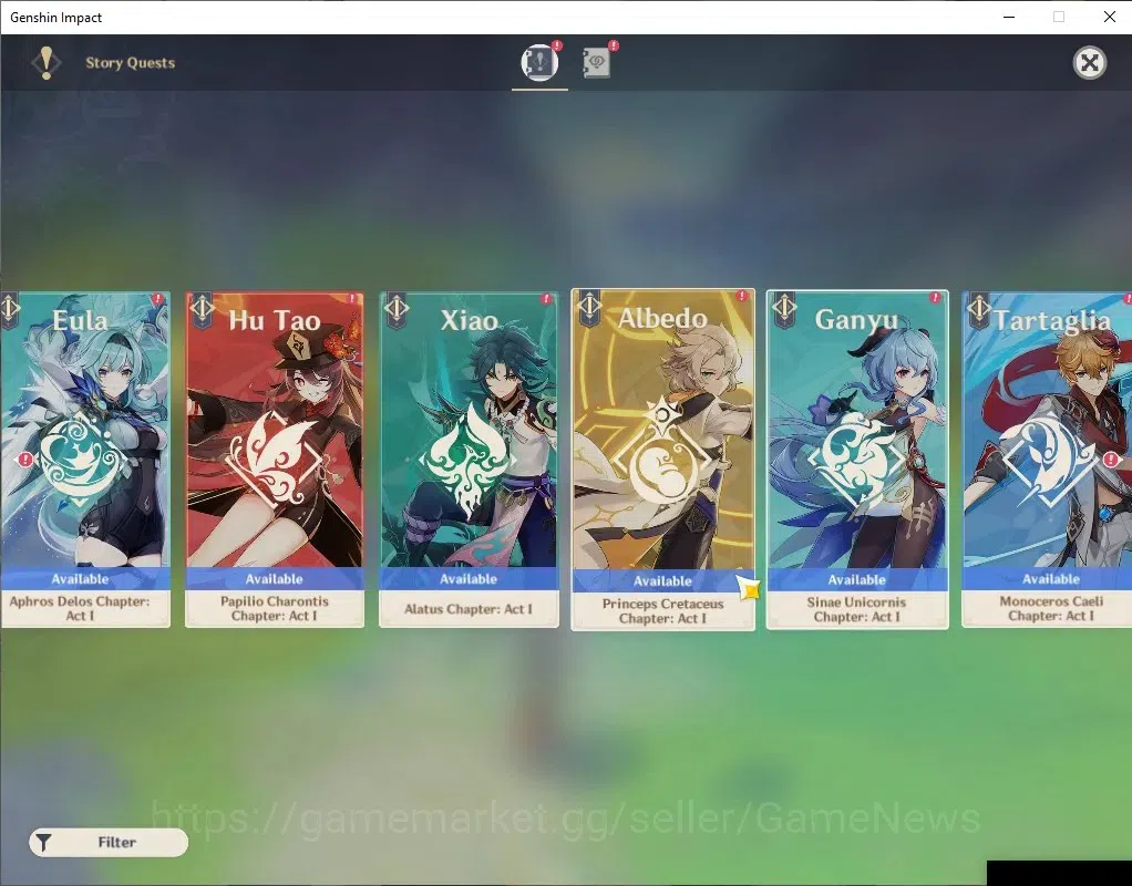 Genshin Impact Accounts Mid Game ASIA |AR 54|BD Unset |5 Limited +3(*5Wep 17