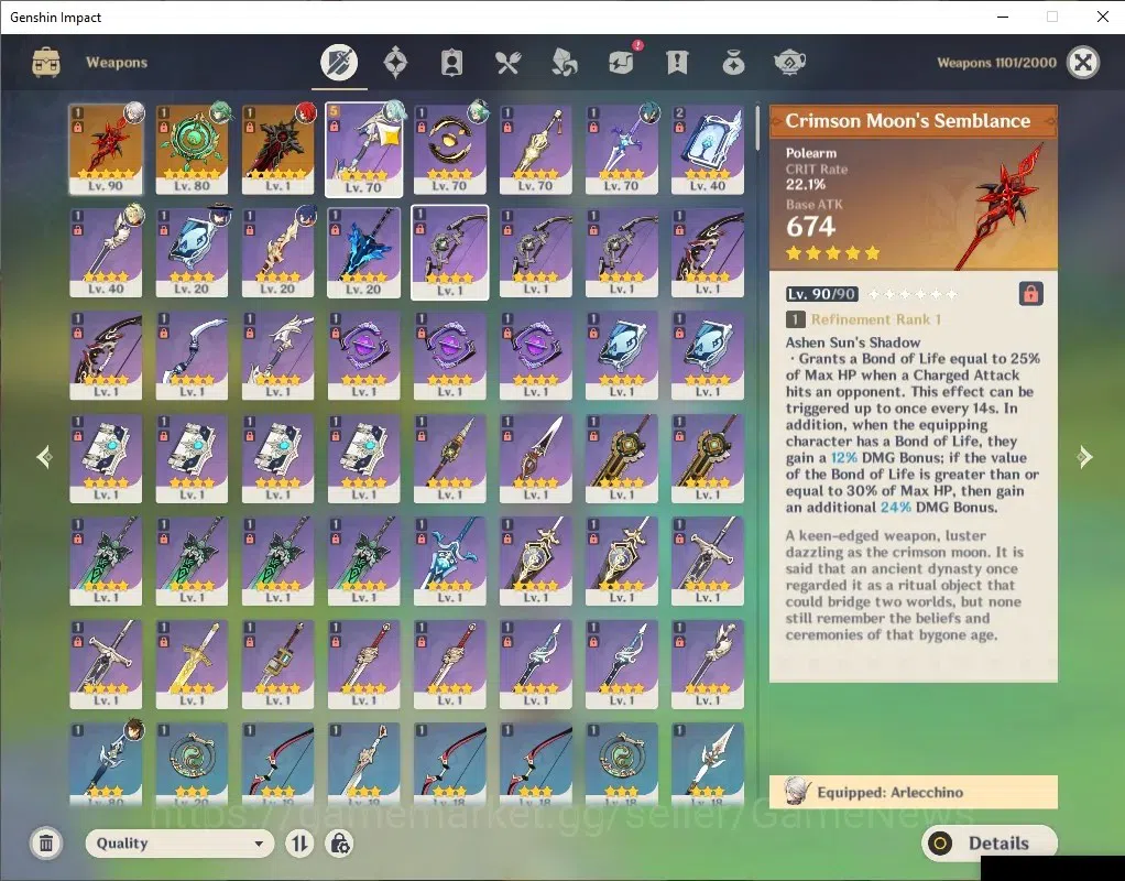 Genshin Impact Accounts Mid Game ASIA |AR 54|BD Unset |5 Limited +3(*5Wep 6