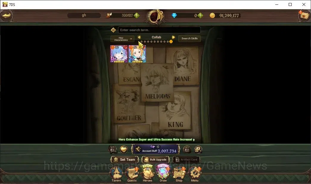 The Seven Deadly Sins: Grand Cross Accounts Global|2M CC|15 LS|1 LR+6 UR+Collab ReZero|Elizabe image 4