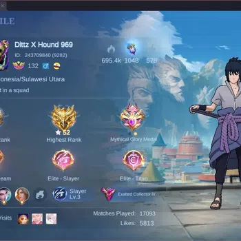 Mobile Legends: Bang Bang Collector Global|Hero 132|Skin 367|Exalted|Legend GS|Naruto  image 1