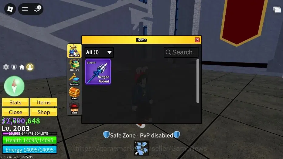Roblox Accounts Blox Fruit|Lv 2003|Super Human|7M Beli 2,7K Frag|1 image 2