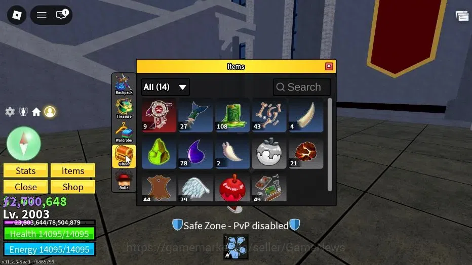 Roblox Accounts Blox Fruit|Lv 2003|Super Human|7M Beli 2,7K Frag|1 image 4