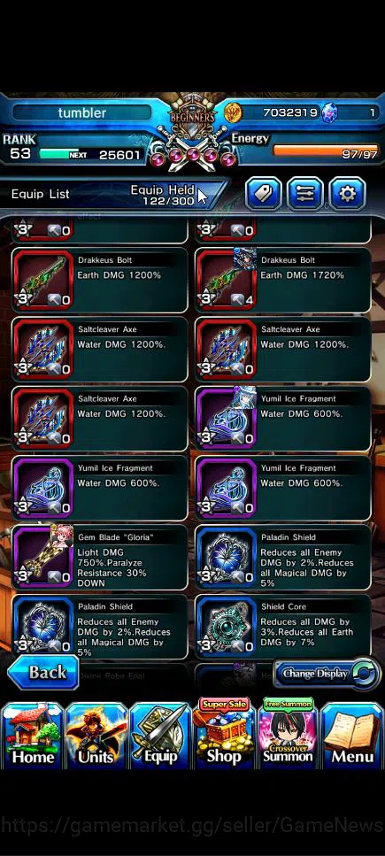 Grand Summoners Accounts Global|Rank 53|4 Ascend+3 TW|[Shuna,Diablo,Combat  image 12
