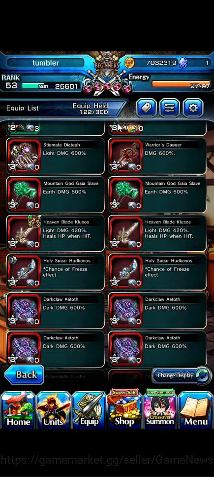 Grand Summoners Accounts Global|Rank 53|4 Ascend+3 TW|[Shuna,Diablo,Combat  image 13