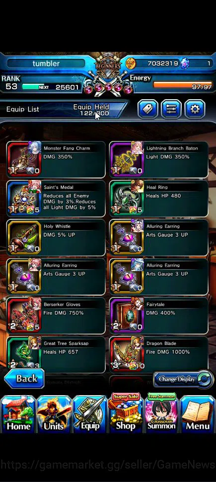 Grand Summoners Accounts Global|Rank 53|4 Ascend+3 TW|[Shuna,Diablo,Combat  image 14