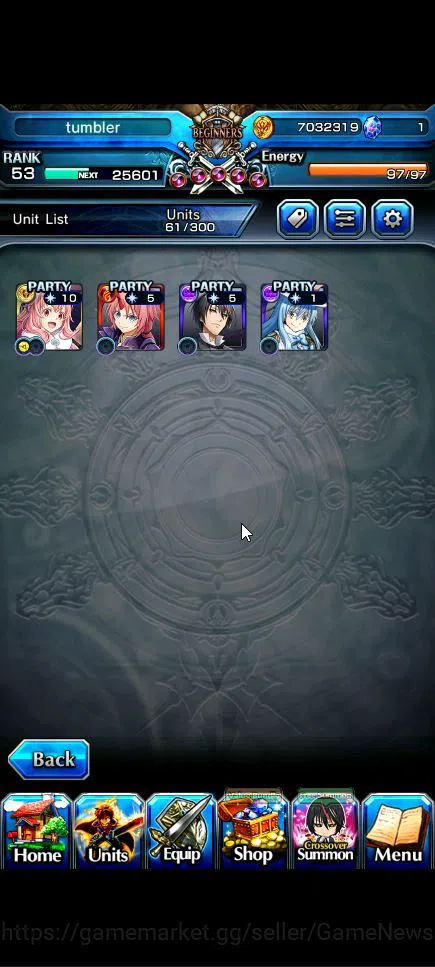 Grand Summoners Accounts Global|Rank 53|4 Ascend+3 TW|[Shuna,Diablo,Combat  image 17