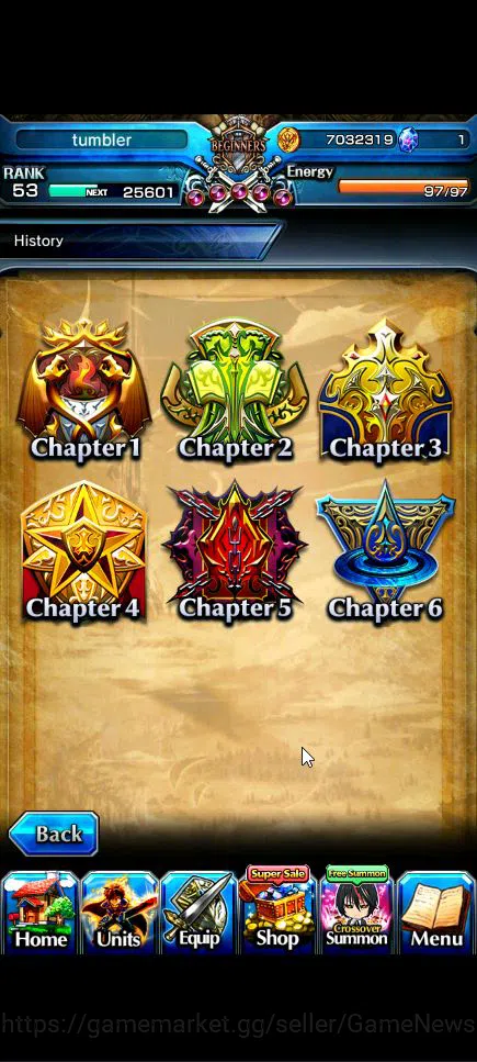 Grand Summoners Accounts Global|Rank 53|4 Ascend+3 TW|[Shuna,Diablo,Combat  image 2