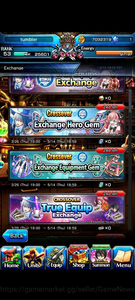 Grand Summoners Accounts Global|Rank 53|4 Ascend+3 TW|[Shuna,Diablo,Combat  image 3