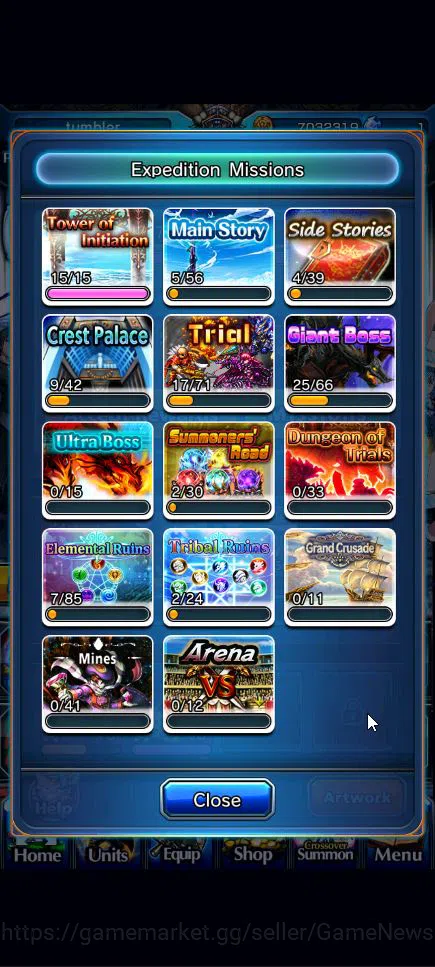 Grand Summoners Accounts Global|Rank 53|4 Ascend+3 TW|[Shuna,Diablo,Combat  image 4